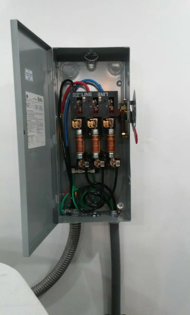 Three-phase disconnect switch installed for Electrical Wiring & Rewiring in Point Baker